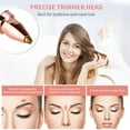 thumbnail image 4 of AmElegant Facial Hair Removal For Women - Eyebrow Trimmer - Unisex Portable Rechargeable Painless Hair Remover with Bright LED Light for Face, Lips, Nose, Armpits, Ear, Bikini Area (White), 4 of 11
