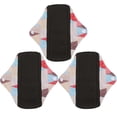 thumbnail image 2 of 3pcs Cloth Sanitary Towels Washable Reusable Sanitary Towels Pads Menstrual Absorbent PadsN45, 2 of 4
