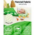 thumbnail image 3 of Primlect Saco de Dormir, 61" x 27" Tapete de Felpa para Siestas con Almohada, Saco de Dormir Acogedor para Pijamadas, Verde, 3 of 8