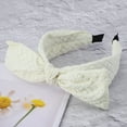 thumbnail image 6 of Unique Bargains 1 Pc Elegant Bow Wide Headbands for Women Beige, 6 of 6