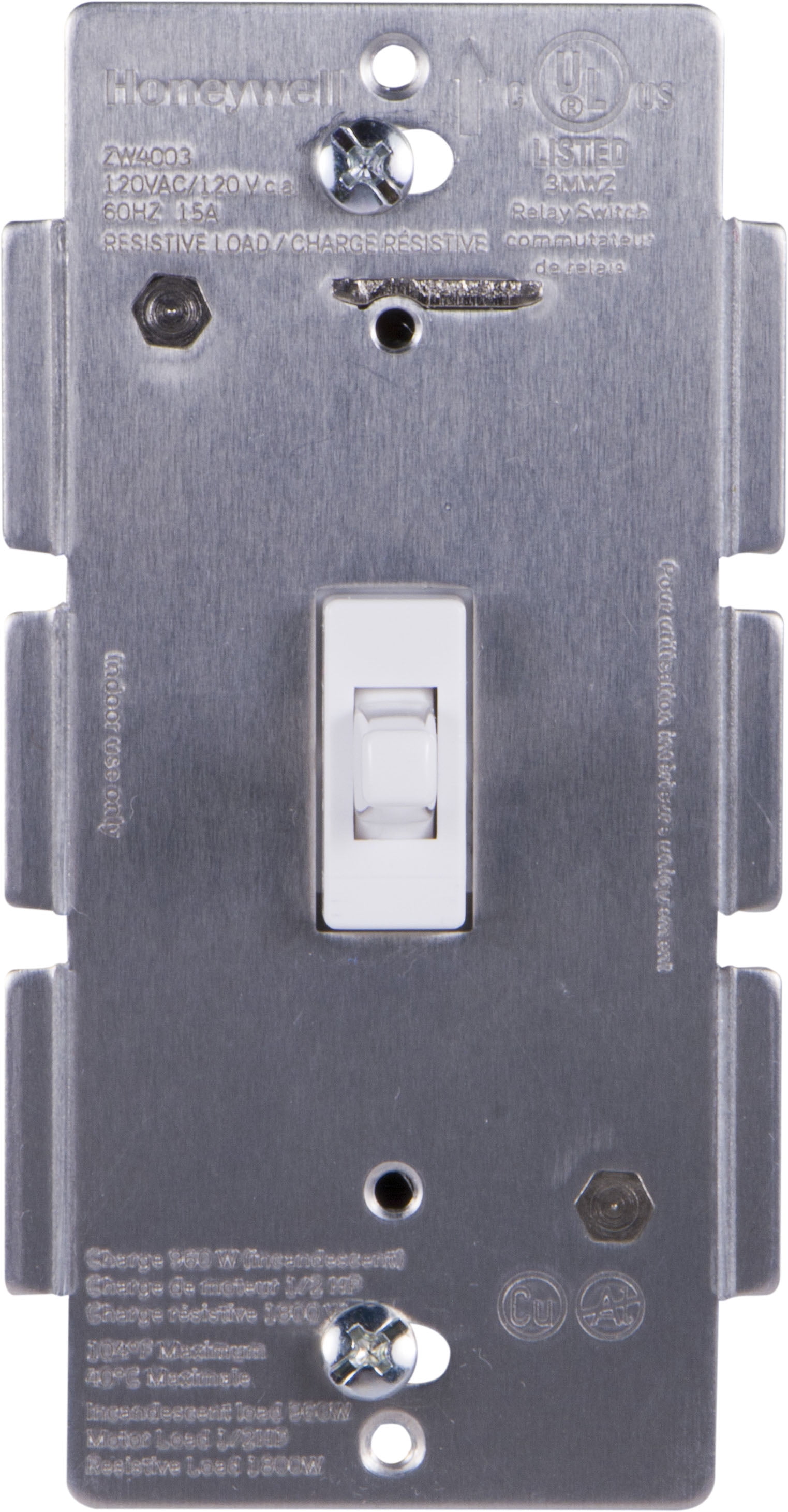 Honeywell ZWave Plus InWall Smart Toggle Switch, 39354, White