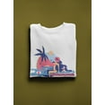 thumbnail image 3 of Colorful Design Woman On Beach Sweatshirt Women -Image by Shutterstock, Female Medium, 3 of 4