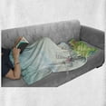 thumbnail image 6 of Abstract Soft Flannel Fleece Throw Blanket, Pastel Color Candy Houses Swirl Lollipop and Hot Air Balloon with Creamy Icing, Cozy Plush for Indoor and Outdoor Use, 60" x 80", Multicolor, by Ambesonne, 6 of 6