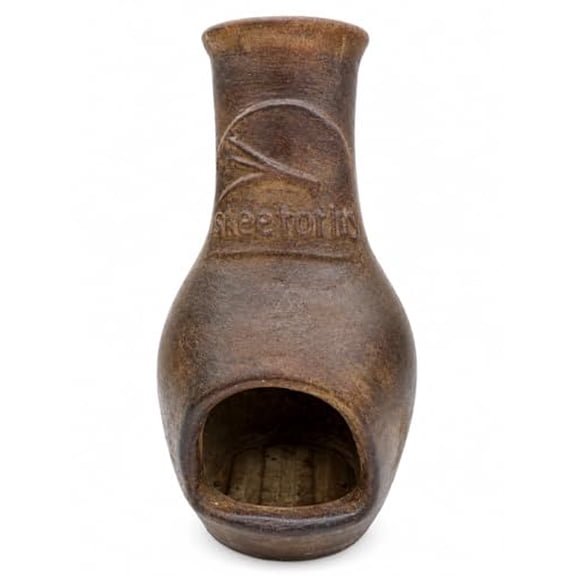 Skeeterlog Chiminea Kit – American Chestnut – Clay Outdoor Firewood