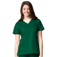 thumbnail image 2 of Maevn BLOSSOM Mock Wrap Top & Multi Pocket Flare Leg Scrub Pant Set, 2 of 5