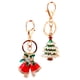 thumbnail image 4 of GOOHOCHY Llaveros navideños clásicos, adorables, colgantes, adornos de cadena, 2 uds., 4 of 7
