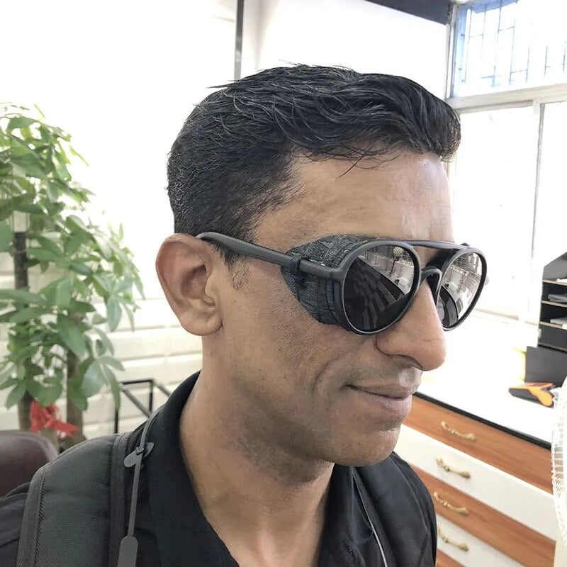 Eyewear Retro Steam Punk Sunglasses Women/Men Round