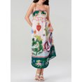 thumbnail image 2 of SUNSIOM Robe Sans Manches à Bretelles Spaghetti pour Femmes Robe Longue Fluide d'Été Imprimée pour Fête Cocktail Plage Mode Urbaine, 2 of 6
