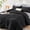 Black/Light Grey-Twin XL(68"x 88"), variant on Queen Comforter Set Seersucker 7 Pieces All Season Luxury Bed In A Bag For Bedroom Bedding With Comforters Sheets Pillowcases & Shams Dark Grey
