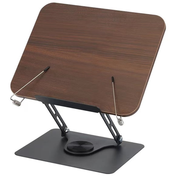 Cipaher Soporte de Lectura Plegable y Giratorio 360º Soporte Multifuncional para Libros Ordenadores y Partituras