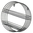 thumbnail image 1 of Cesta de almacenamiento de alambre resistente para colgar en la pared, para el hogar, el jardín, el balcón y la pared. Negro_30cm 2tier, 1 of 9