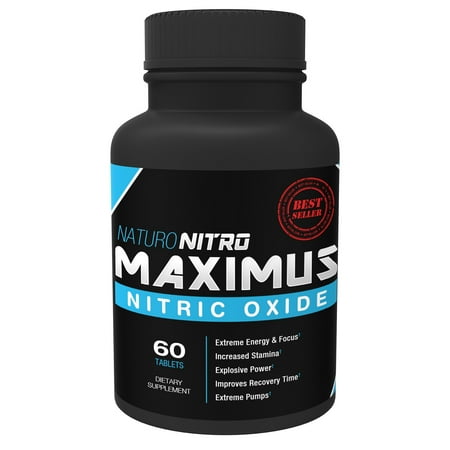 Naturo Sciences Naturo Nitro Maximus Nitric Oxide Booster, High Potency NO Booster 60