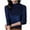 001* Blue, variant on bnaln Women Tops Velvet Shirts Turtleneck Long Sleeve T Shirts Dressy Casual Blouses Lightweight Pullover Ladies Jumpers Slim Fit T-Shirt Tunic Blouses Basic Tees Shirts Underwear