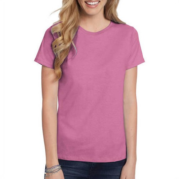 Hanes Women's Relaxed Fit Authentic Essentials Crewneck T-Shirt