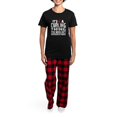 thumbnail image 4 of CafePress - Curling Thing Women's Dark Pajamas - Women's Short Sleeve Print T-Shirt and Pants Dark Cotton Pajama Set, 4 of 7