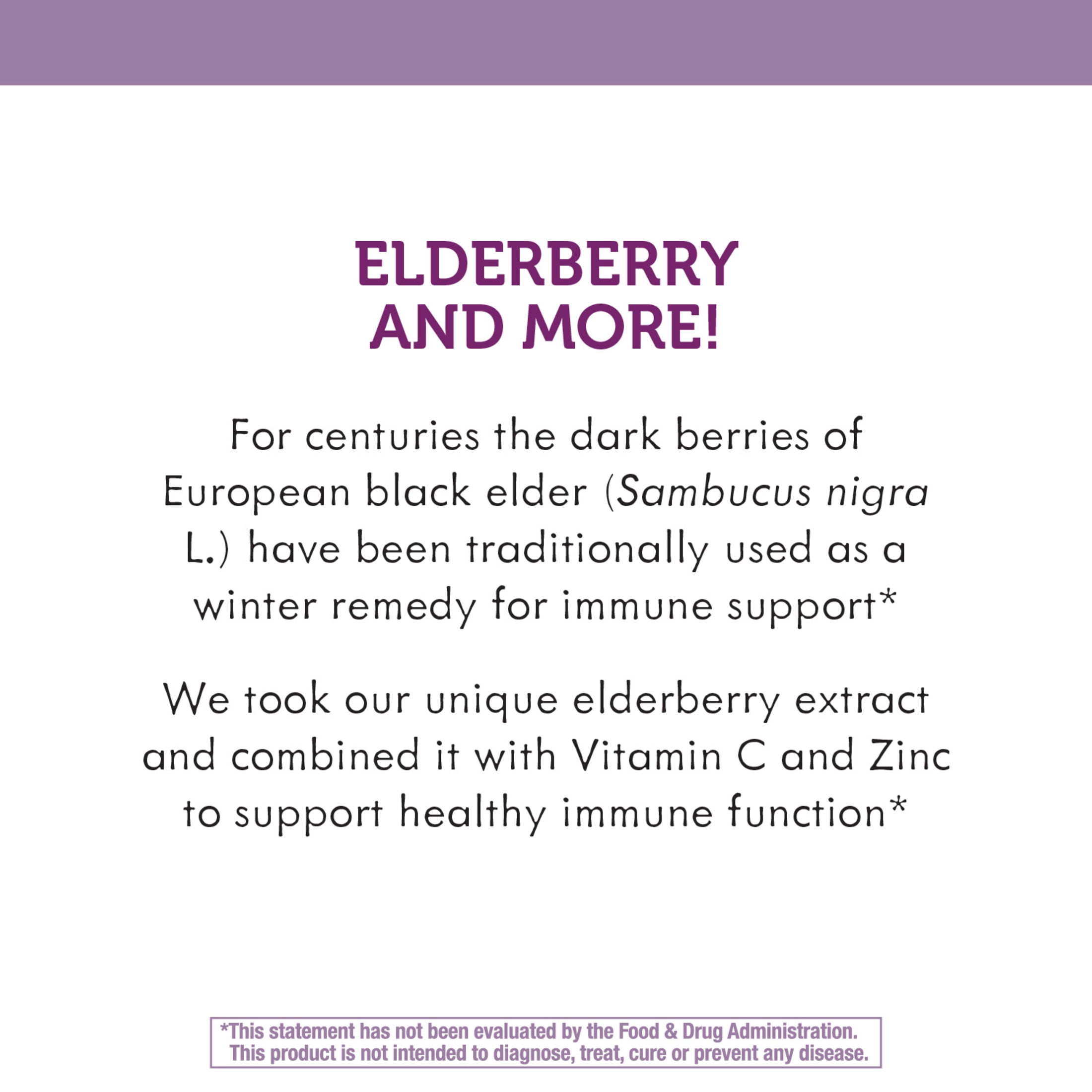 Nature’s Way Sambucus Relief Kids Immune Support Supplement* Chewables with Elderberry Extract, 36ct