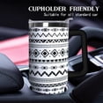 thumbnail image 3 of 40 oz Tumbler With Handle,Black White Boho Vacuum Insulated Tumbler With Straw,Cute Boho Cups Water Bottle CoffeeTravel Tumbler,Boho Decor/Accessories for Women, 3 of 5