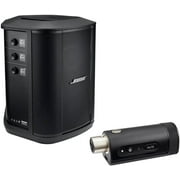 Bose S1 Pro+ Portable Wireless PA System with Bluetooth, Black with XLR Wireless Mic/Line Transmitter