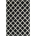 thumbnail image 1 of Safavieh Cambridge 4' X 6' Hand Tufted Wool Rug in Black and Ivory, 1 of 3