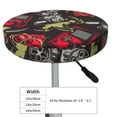 thumbnail image 4 of Naloa Vintage Gaming Round Bar Stool Cushion Cover 12-14 inch, Fits Kitchen, Office, Restaurant Chairs - 14 inch, 4 of 7