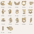 thumbnail image 6 of dianhelloya Nail Art Supplies 10Pcs Manicure Decor Three-dimensional Shining Sparkling DIY Rust-proof Fake Pearls Gold Heart Bow Fake Diamonds Nail Charm Nail Salon Supply, 6 of 8