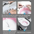thumbnail image 4 of HLONK Bain Sitz Pliable Accroupi Sans Bain Sitz Bain pour Toilette Hémorroïdes Soins Post-Partum pour Traiter Blessures Post-Partum Hémorroïdes Soins Périnéaux Récupération Épisiotomie Réutilisable Anal et Vaginal, 4 of 14