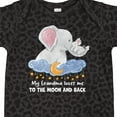 thumbnail image 4 of Inktastic My Grandma Loves Me to the Moon and Back Elephant Family Boys or Girls Baby Bodysuit, 4 of 5