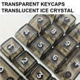 thumbnail image 2 of Necvior 22keys Ice Crystal Clearly Keycaps Effortless Setups Keycaps for Numeric Keyboard Keyboard Customization Keycaps, 2 of 10