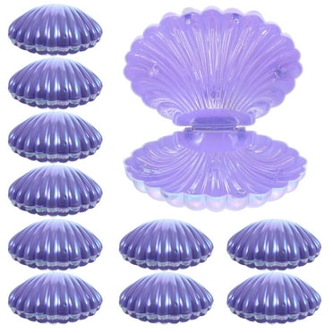 10 Pcs Candy Box Gifts Plastic Containers Jars for Party Table Shell Boxes Sea Holder Favor Bride