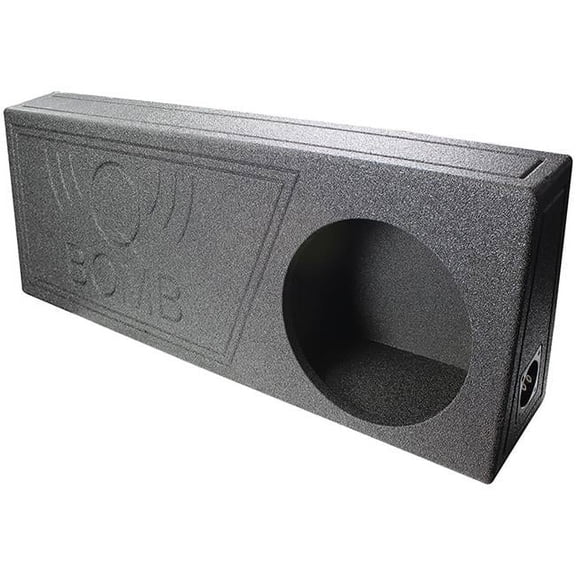 Q Power QBomb Single 12 Inch Vented Subwoofer Sub Box with Black Bedliner Spray