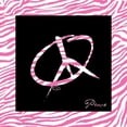 thumbnail image 2 of OnRei 20x20 Black Ornate Wood Framed with Double Matting Museum Art Print Titled - PEACE HOT PINK, 2 of 4