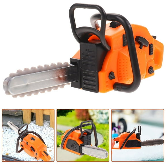 GOOHOCHY  2 Pcs Mini Chainsaw Model Sturdy House Decoration