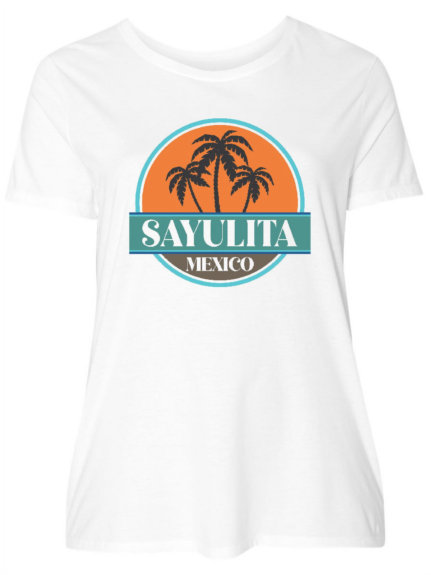 Inktastic Sayulita Mexico Vacation Souvenir Women's Plus Size T-Shirt -  