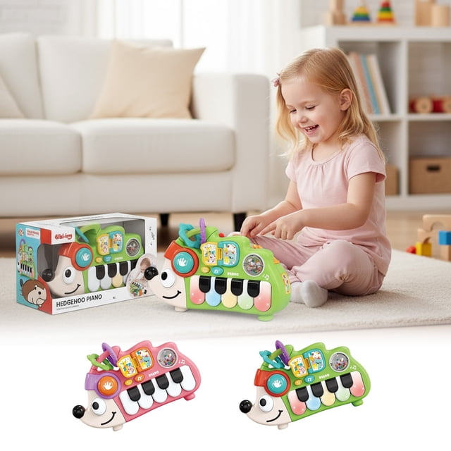 Jiaeri Children's Pocket Piano,Multi Functional Electronic Keyboard Toy,Baby Musical Instrument with Finger Exercise,Puzzle Enlightenment Gift for Toddlers