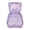 Purple_#10, variant on 16 Inch Plastic Gummy Bear Containers - Clear Bear Shaped Container, Easter Rabbit Reusable Gift Box (Food-Safe) for Candy, Easter Gift for Kids, Party Favors & Festive Storage Display