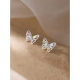 thumbnail image 3 of Pendientes de mariposa Pendientes de hada de moda para mujer Pendientes de diseño de luz simple Sense, 3 of 6