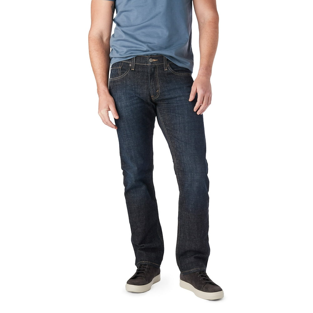 signature levi strauss co men's slim straight jeans