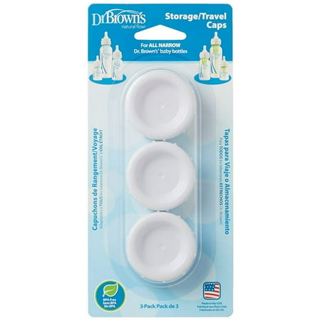 Dr. Brown’s Natural Flow® Storage/Travel Caps, Narrow 3-Pack