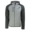 thumbnail image 2 of Men's Cutter & Buck Heather Gray/Heather Charcoal NDSU Bison Vintage Mainsail  Raglan Full-Zip Hoodie, 2 of 3