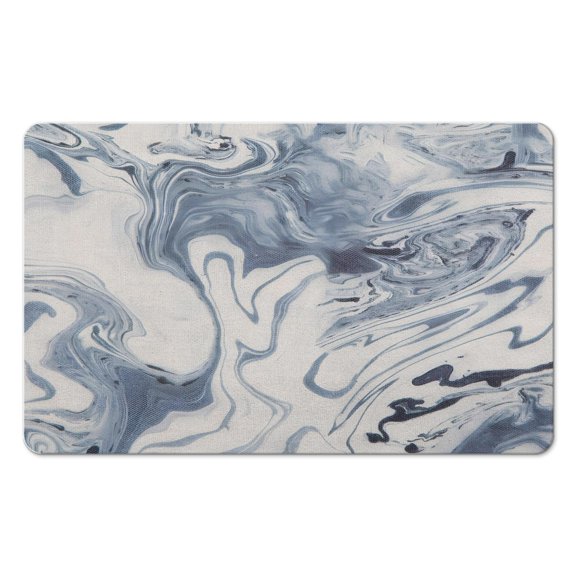 Elevate Your Bathroom with a 20x32 inch Marble Bath Rug - Non-Slip Runner with Luxurious Soft Microfiber, Machine-Washable Carpet for Modern Showers and Tubs