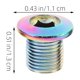 thumbnail image 5 of OUNONA 5Jgo Tornillos Para Cadena De Con Aleación De Aluminio Colores Surtidos Fácil Montaje, 5 of 7