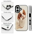 thumbnail image 3 of Compatible with iPhone 11 12 13 mini 14 15 16 Pro Max Plus Wallet Case with Card Holder, PU Leather Kickstand Card Slots Case ( Cute Dog In Teacup, iPhone 14), 3 of 7
