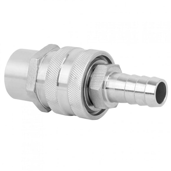 Stainless Steel Beer Pump 1/2 Inch NPT Female Thread + 1/2 Inch Barrel Beer Keg Disconnect Set For Home Brewing Quick Disconnect Equipment