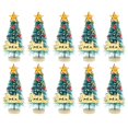 thumbnail image 1 of 10 piezas de escala 1/12 casa de muñecas miniatura árbol de navidad accesorio de decoración, 1 of 6