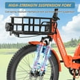 thumbnail image 3 of Lilypelle TK1 Electric Folding Tricycle for Adults & Seniors,three 20*3in Fat Tires Ebike with 500W Motor & 48v 14.5Ah Detachable lithium battery,Orange, 3 of 14