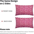 thumbnail image 3 of Hot Pink Cream Dots Lumbar Pillow Covers 12x20 Set of 2 Boho Design Polka Dot Print Throw Pillows Modern Outdoor Decorative Pillowcase Rectangle Linen Cushion Cases Decor for Sofa Couch Bed, 3 of 6