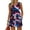Multicolor, variant on 4th of July Two Piece Sets for Women USA Flag Sleeveless Tank Top Patriotic Short Sets Independence Day Square Neck Stars Stripes Clothes with Pockets Dark Blue XL