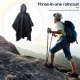 thumbnail image 4 of Chubasquero impermeable para hombre y mujer chaqueta de lluvia tienda impermeable Ehuebsd para exteriores senderismo viajes escalada y Camping, 4 of 7