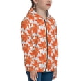 thumbnail image 5 of Pofeuu Maple Leaves A Print Teenage Zipper Hoodie Sweatshirts Hooded Casual Jackets With Pocket For Boys Girls-Small, 5 of 6