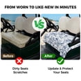thumbnail image 4 of Golf Cart Seat Covers for 2 Seater, Blue Botanical Soft Microfiber Cart Seat Towel Blanket, Vintage Botanical Birds Absorbent Breathable Non Slip Bench Seats Protector for Golf Course 51"x31", 4 of 9